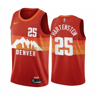 Nike Denver Nuggets #25 Isaiah Hartenstein Red Youth NBA Swingman 2020-21 City Edition Jersey
